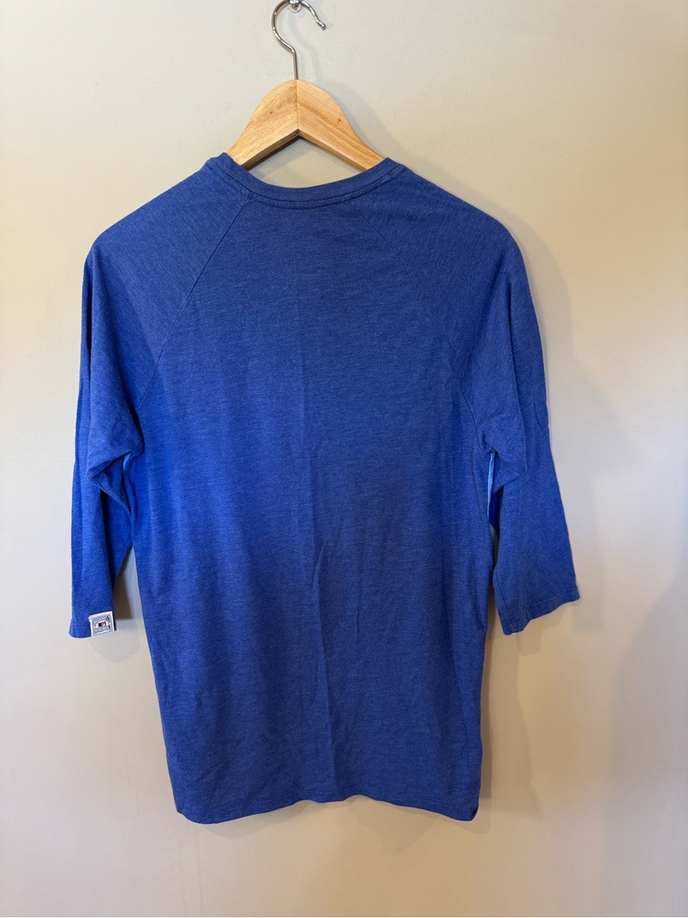 Nike Light Blue and Royal Blue Blue Jays Raglan Tee - Picture 6 of 8